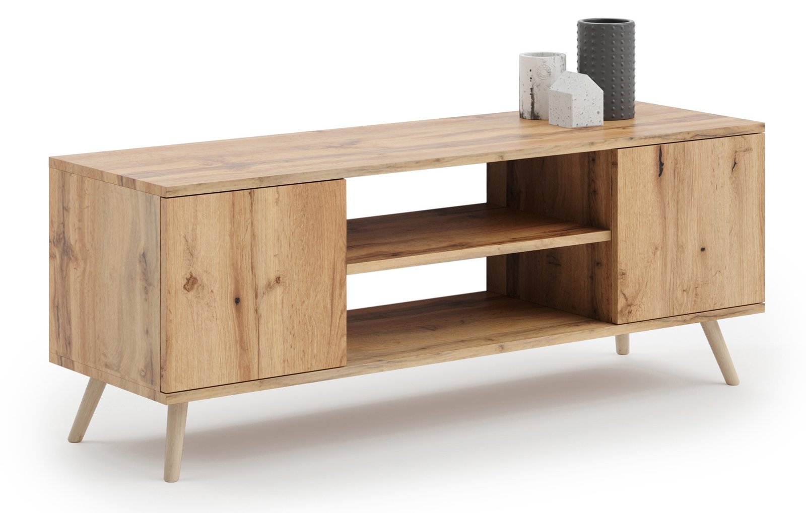 TV spintelė, medinės kojos