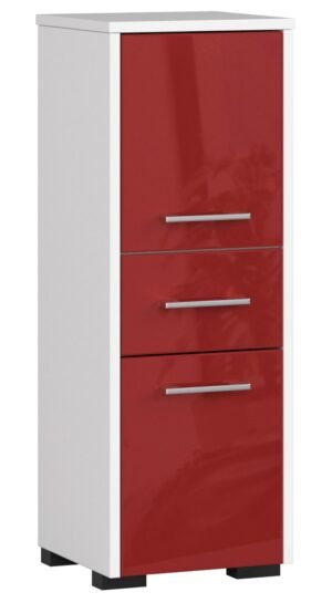 Pastatoma vonios kambario spintelė 85cm, RAUDONAS GLOBAS