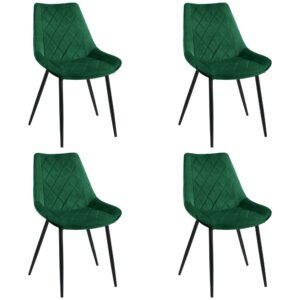 4x Virtuvinės kėdės SJ.0488, BUTELIO ŽALIA