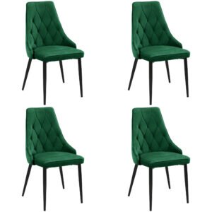 4x Virtuvinės kėdės SJ.054, BUTELIO ŽALIA