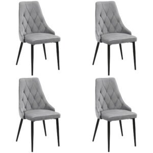 4x Virtuvinės kėdės SJ.054, PILKA