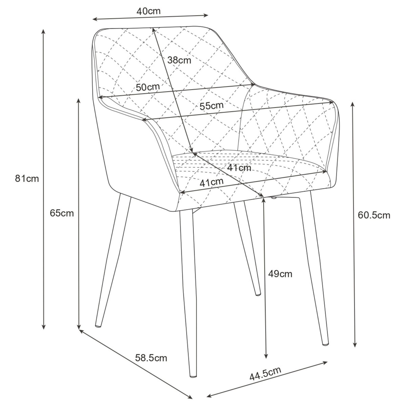 2x Virtuvinės kėdės SJ.082, ROŽINĖ - Image 3