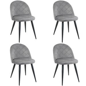 4x Virtuvinės kėdės SJ.077, PILKA