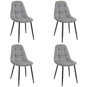 4x Virtuvinės kėdės SJ.1, PILKA