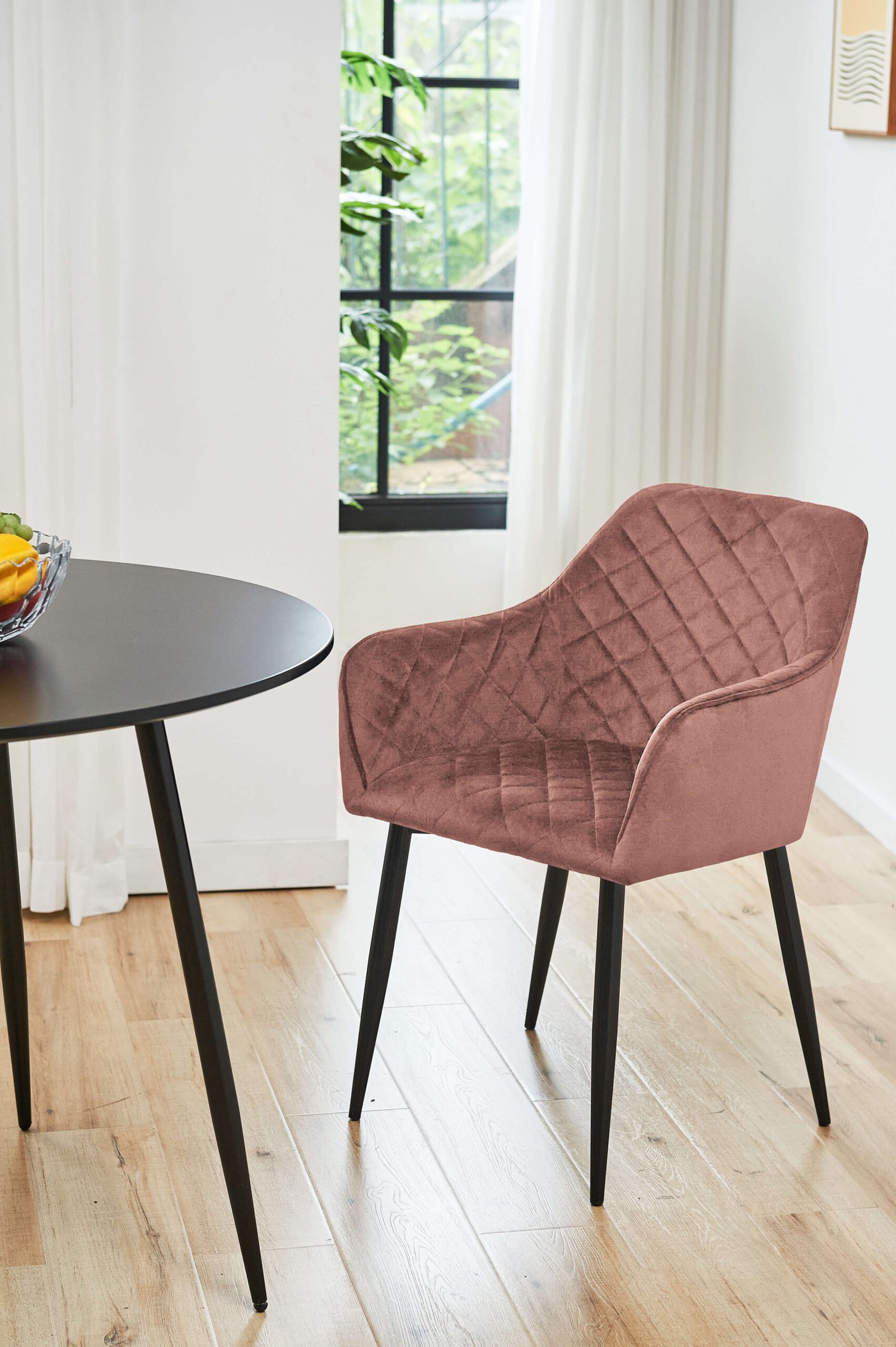 2x Virtuvinės kėdės SJ.082, ROŽINĖ - Image 8