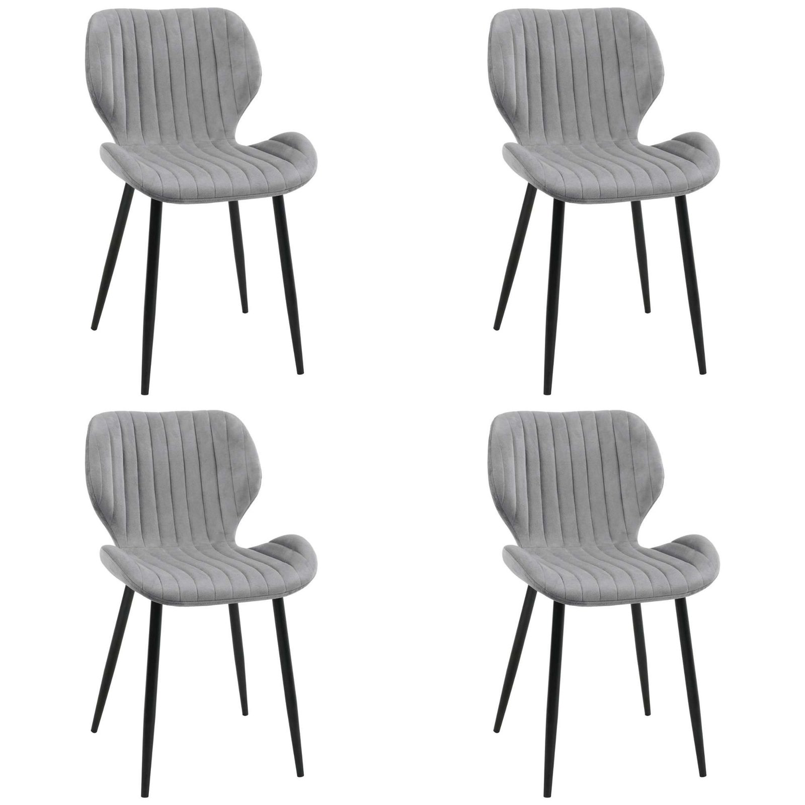 4x Virtuvinės kėdės SJ.17, PILKA