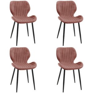 4x Virtuvinės kėdės SJ.17 ROŽINĖ
