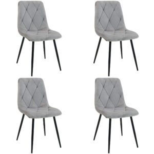 4x Virtuvinės kėdės SJ.3, PILKA