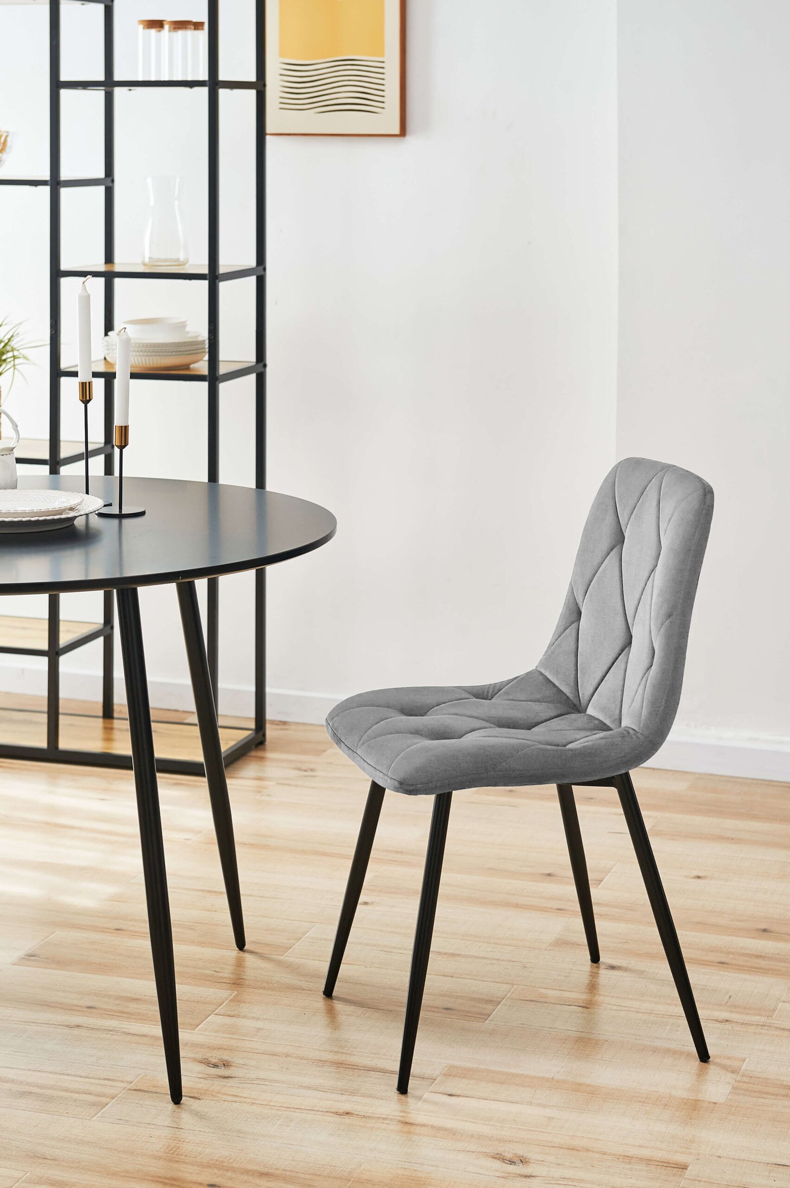 4x Virtuvinės kėdės SJ.3, PILKA - Image 8