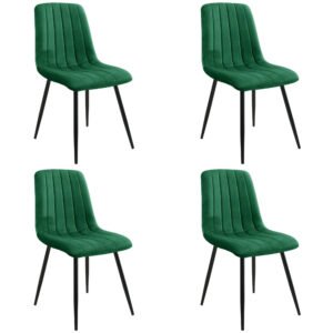 4x Virtuvinės kėdės SJ.9, BUTELIO ŽALIA