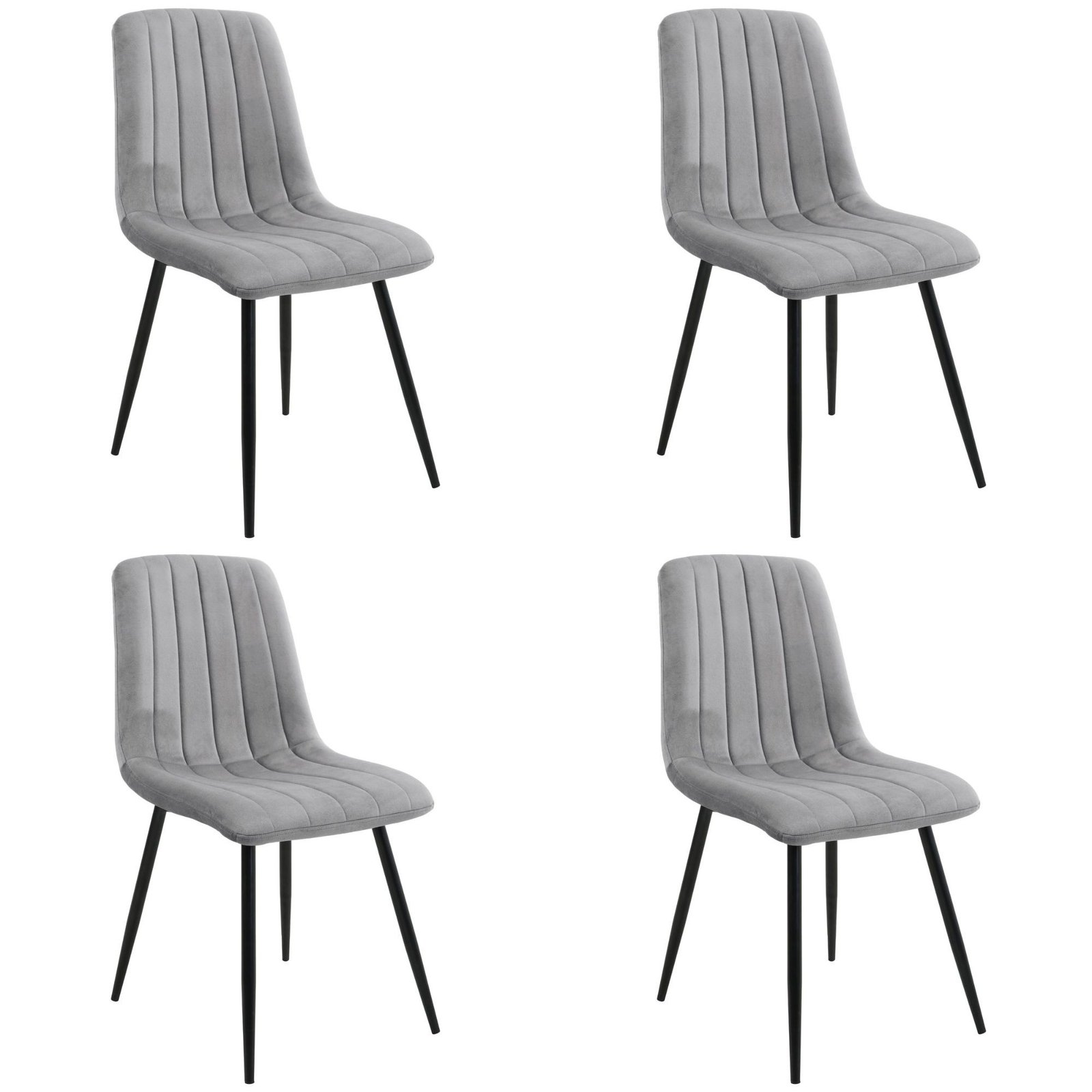 4x Virtuvinės kėdės SJ.9, PILKA