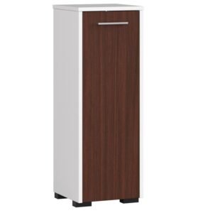 Pastatoma vonios kambario spintelė, FIN S30 1D BALTA / WENGE