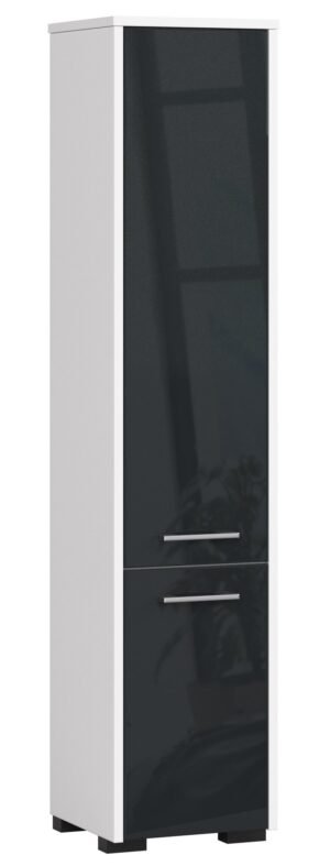 Pastatoma vonios kambario lentyna 2D 140cm, GRAFITINIS GLOBAS